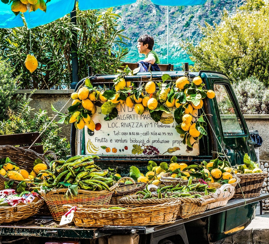 Fresh Fruit Stand Italy