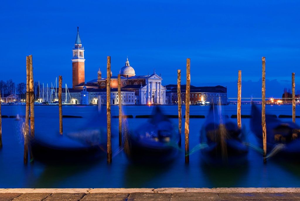 Night Scene Venice Italy
