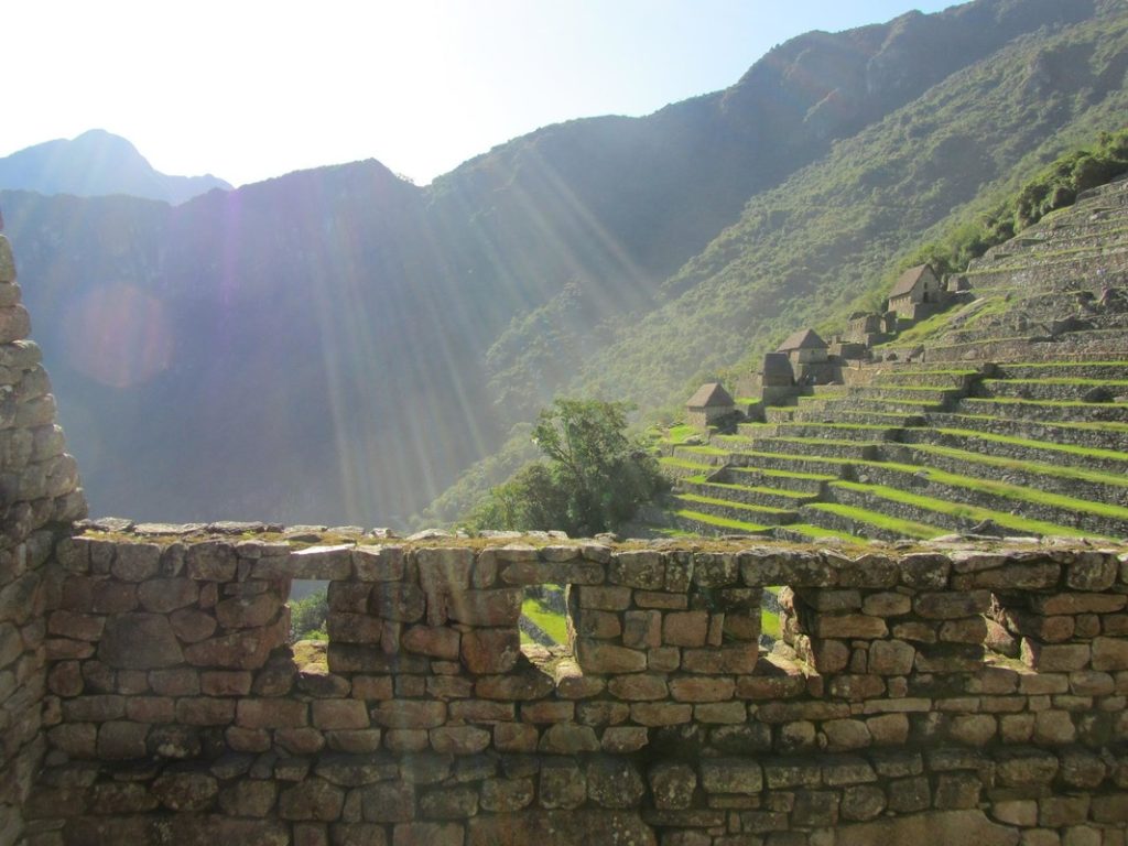 Mt Stairs And Sunshine In Machu Picchu